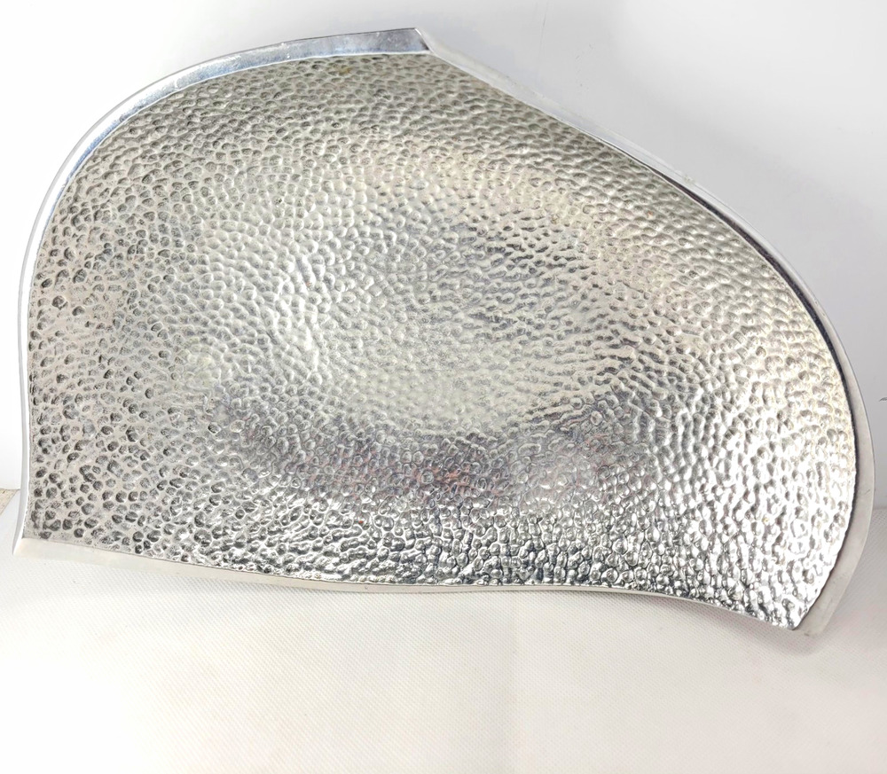 Vintage 1994 Arthur Court A&E Designs Hammered Aluminum Serving Bowl 12”